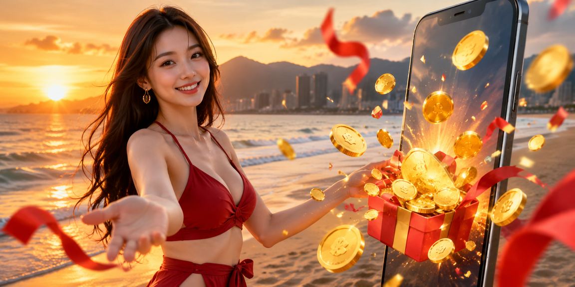 Người chơi trải nghiệm casino trên điện thoại di động tại bãi biển Đà Nẵng